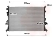 Kühler, Motorkühlung VAN WEZEL 18012712