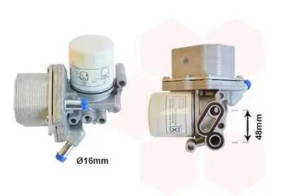 Ölkühler, Motoröl VAN WEZEL 18013625 Bild Ölkühler, Motoröl VAN WEZEL 18013625