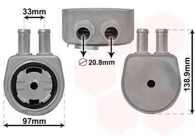 Ölkühler, Motoröl VAN WEZEL 18013708