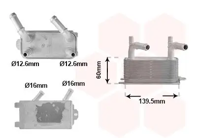 Ölkühler, Automatikgetriebe VAN WEZEL 18013710 Bild Ölkühler, Automatikgetriebe VAN WEZEL 18013710