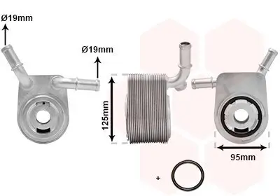Ölkühler, Motoröl VAN WEZEL 18013721