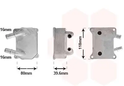 Ölkühler, Motoröl VAN WEZEL 18013749
