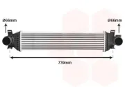 Ladeluftkühler VAN WEZEL 18014709