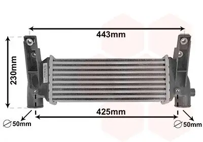 Ladeluftkühler VAN WEZEL 18014724 Bild Ladeluftkühler VAN WEZEL 18014724