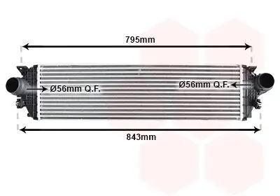 Ladeluftkühler VAN WEZEL 18014745 Bild Ladeluftkühler VAN WEZEL 18014745