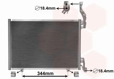 Kondensator, Klimaanlage VAN WEZEL 18015702 Bild Kondensator, Klimaanlage VAN WEZEL 18015702