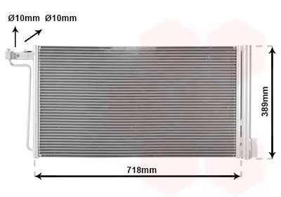 Kondensator, Klimaanlage VAN WEZEL 18015715
