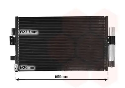 Kondensator, Klimaanlage VAN WEZEL 18015716 Bild Kondensator, Klimaanlage VAN WEZEL 18015716