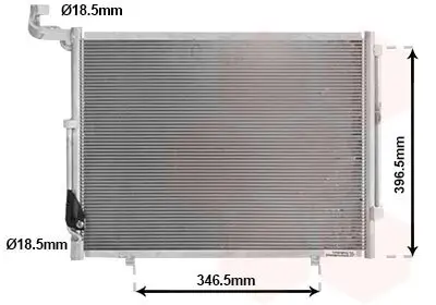 Kondensator, Klimaanlage VAN WEZEL 18015722 Bild Kondensator, Klimaanlage VAN WEZEL 18015722