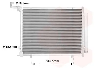 Kondensator, Klimaanlage VAN WEZEL 18015723