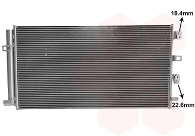 Kondensator, Klimaanlage VAN WEZEL 18015735 Bild Kondensator, Klimaanlage VAN WEZEL 18015735