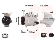 Kompressor, Klimaanlage 12 V VAN WEZEL 1801K702