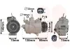 Kompressor, Klimaanlage 12 V VAN WEZEL 1801K704