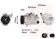Kompressor, Klimaanlage 12 V VAN WEZEL 1801K705