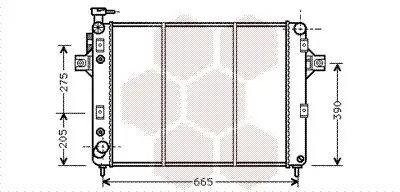 Kühler, Motorkühlung VAN WEZEL 21002017