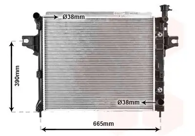 Kühler, Motorkühlung VAN WEZEL 21002044 Bild Kühler, Motorkühlung VAN WEZEL 21002044