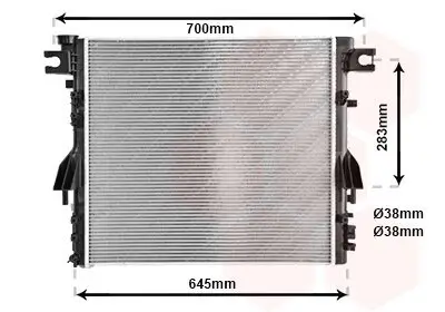 Kühler, Motorkühlung VAN WEZEL 21002052 Bild Kühler, Motorkühlung VAN WEZEL 21002052