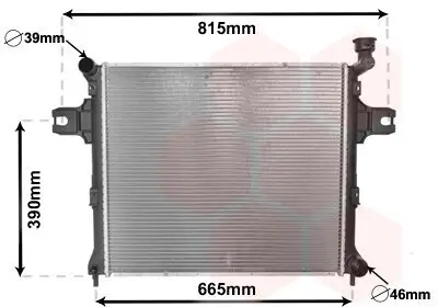 Kühler, Motorkühlung VAN WEZEL 21002058 Bild Kühler, Motorkühlung VAN WEZEL 21002058