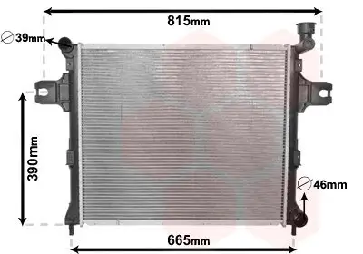 Kühler, Motorkühlung VAN WEZEL 21002059 Bild Kühler, Motorkühlung VAN WEZEL 21002059