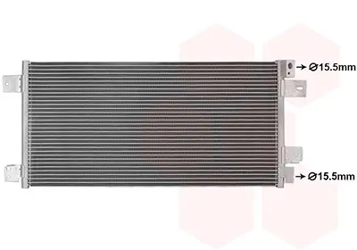 Kondensator, Klimaanlage VAN WEZEL 21015703