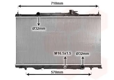 Kühler, Motorkühlung VAN WEZEL 25002162