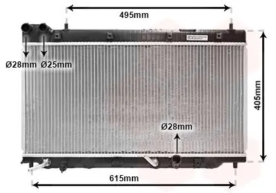 Kühler, Motorkühlung VAN WEZEL 25002195 Bild Kühler, Motorkühlung VAN WEZEL 25002195