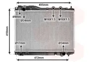 Kühler, Motorkühlung VAN WEZEL 25002204