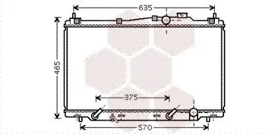 Kühler, Motorkühlung VAN WEZEL 25002205 Bild Kühler, Motorkühlung VAN WEZEL 25002205