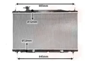 Kühler, Motorkühlung VAN WEZEL 25002226