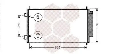 Kondensator, Klimaanlage VAN WEZEL 25005214