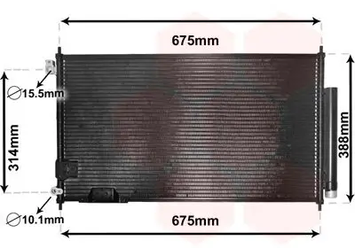 Kondensator, Klimaanlage VAN WEZEL 25005239 Bild Kondensator, Klimaanlage VAN WEZEL 25005239
