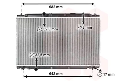 Kühler, Motorkühlung VAN WEZEL 25012710