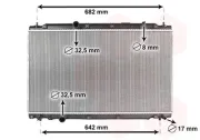 Kühler, Motorkühlung VAN WEZEL 25012710