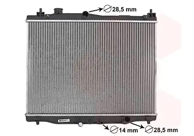 Kühler, Motorkühlung VAN WEZEL 25012711