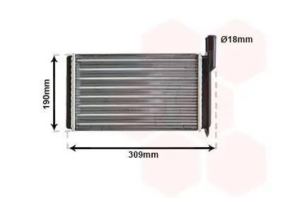 Wärmetauscher, Innenraumheizung VAN WEZEL 26006009