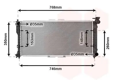 Kühler, Motorkühlung VAN WEZEL 27002027 Bild Kühler, Motorkühlung VAN WEZEL 27002027