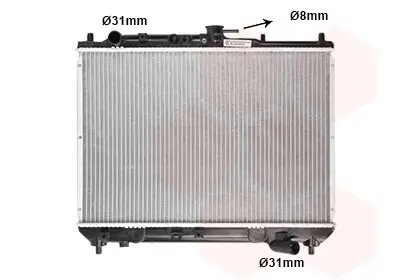 Kühler, Motorkühlung VAN WEZEL 27002066 Bild Kühler, Motorkühlung VAN WEZEL 27002066