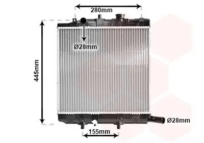 Kühler, Motorkühlung VAN WEZEL 27002139 Bild Kühler, Motorkühlung VAN WEZEL 27002139