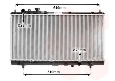 Kühler, Motorkühlung VAN WEZEL 27002151 Bild Kühler, Motorkühlung VAN WEZEL 27002151