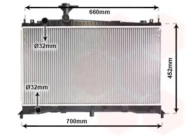 Kühler, Motorkühlung VAN WEZEL 27002160 Bild Kühler, Motorkühlung VAN WEZEL 27002160