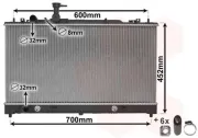 Kühler, Motorkühlung VAN WEZEL 27002163