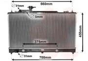 Kühler, Motorkühlung VAN WEZEL 27002223