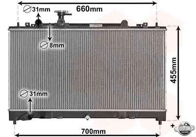 Kühler, Motorkühlung VAN WEZEL 27002227