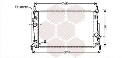 Kühler, Motorkühlung VAN WEZEL 27002237