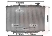 Kühler, Motorkühlung VAN WEZEL 27002274