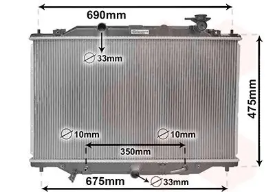 Kühler, Motorkühlung VAN WEZEL 27002274 Bild Kühler, Motorkühlung VAN WEZEL 27002274