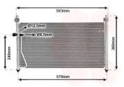 Kondensator, Klimaanlage VAN WEZEL 27005126