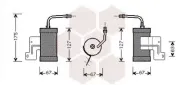 Trockner, Klimaanlage VAN WEZEL 2700D165