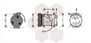 Kompressor, Klimaanlage VAN WEZEL 2700K007