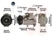 Kompressor, Klimaanlage 12 V VAN WEZEL 2700K276